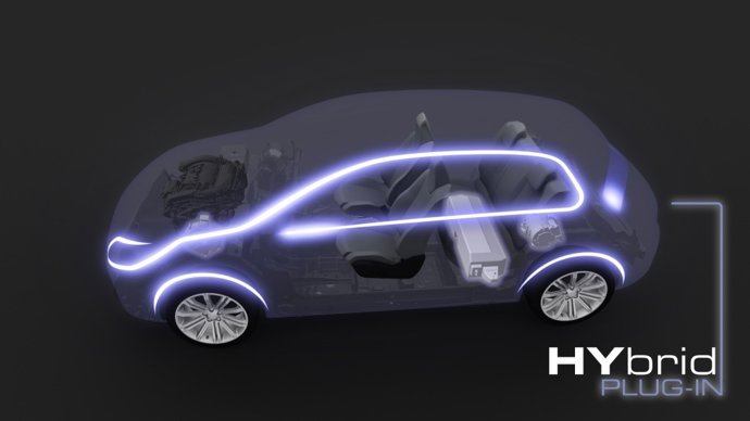 Vehículo híbrido de PSA 