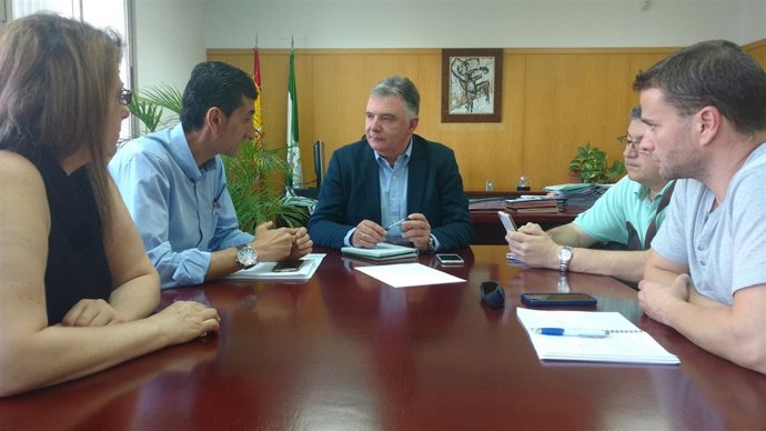 Reunión del delegado de la Junta con el secretario provincial de UGT