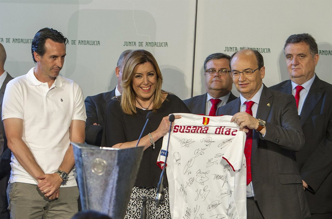 Susana Díaz recibe al Sevilla en San Telmo