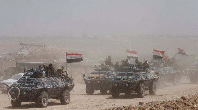 Fuerzas iraquíes y milicias chiíes avanzan hacia Faluya