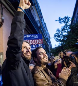 Alberto Garzón y Pablo Iglesias 