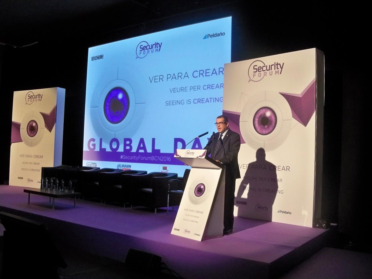 El conseller de Interior, Jordi Jané, en el Security Forum 2016