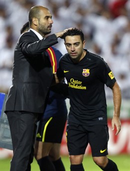 FC Barcelona Pep Guardiola Xavi Hernández