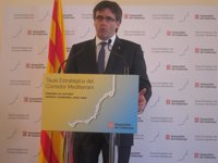 Puigdemont insta al futuro Gobierno a priorizar el Corredor Mediterráneo por "consenso transversal"