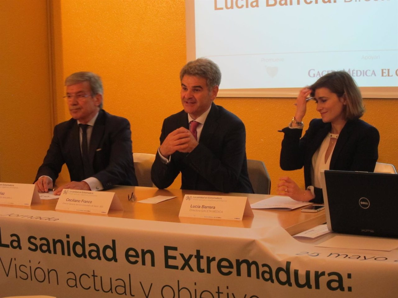 Ceciliano Franco en unas jornadas sobre la sanidad en Extremadura