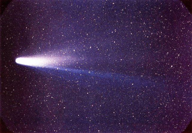 cometa halley de la tierra 1986