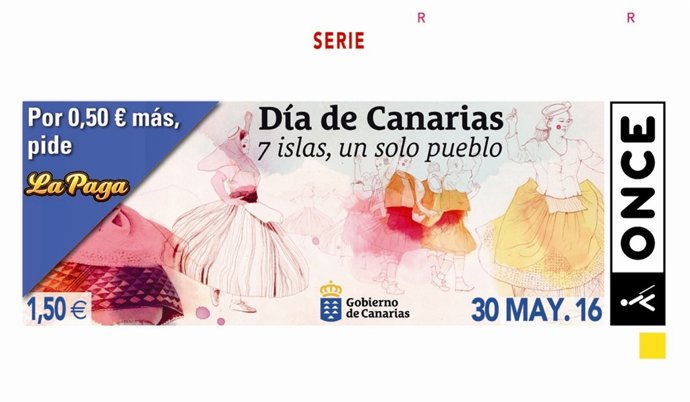 Cupón de la ONCE por el Día de Canarias