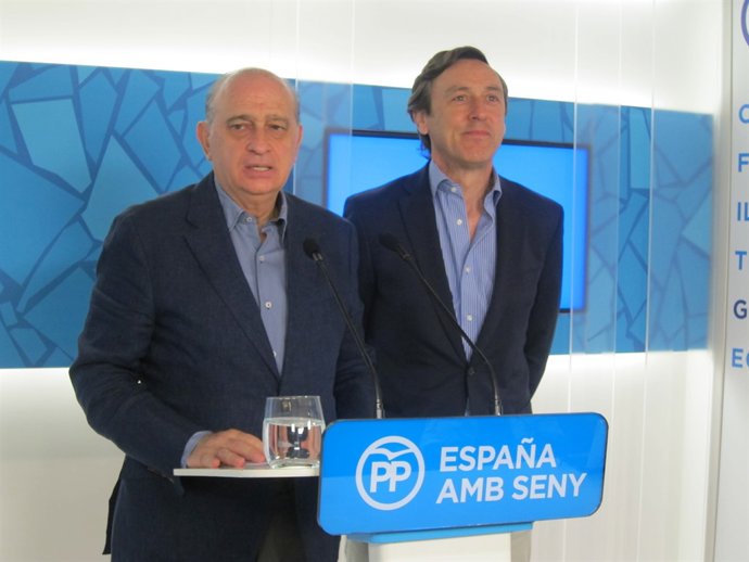 Jorge Fernández Díaz y Rafael Hernando, PP