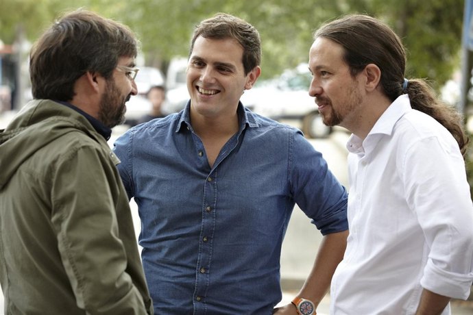 Pablo Iglesias y Albert Rivera en 'Salvados'