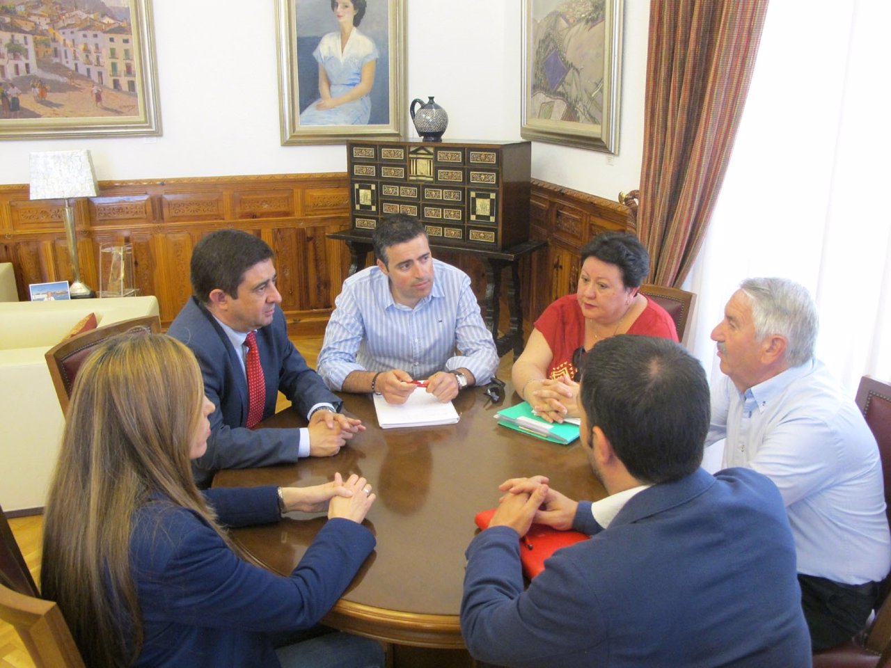 Francisco Reyes en la reunión con la nueva ejecutiva de UPA-Jaén.