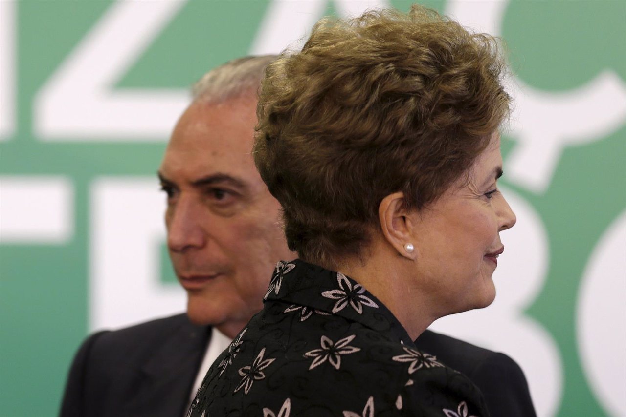  Dilma Rousseff,  y   Michel Temer