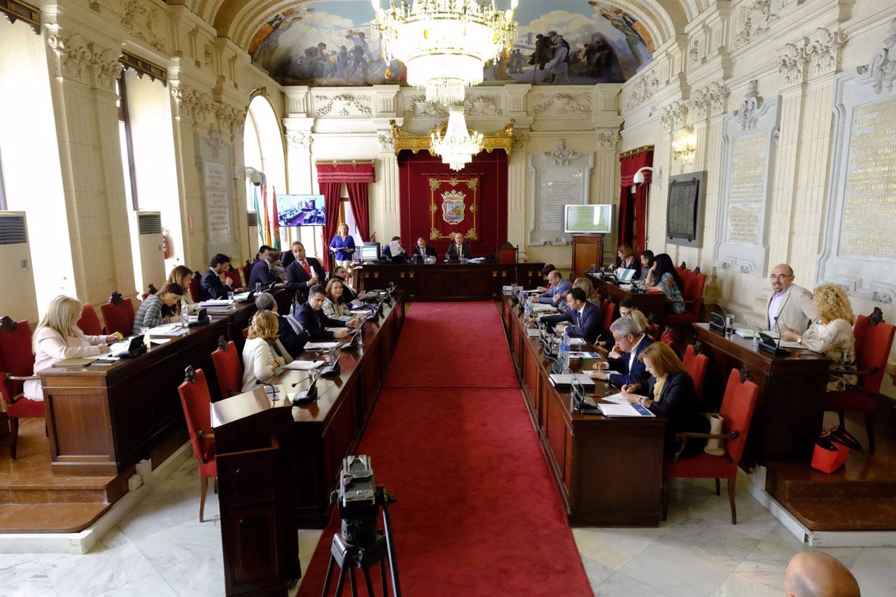 Pleno del Ayuntamiento de Málaga abril 2016