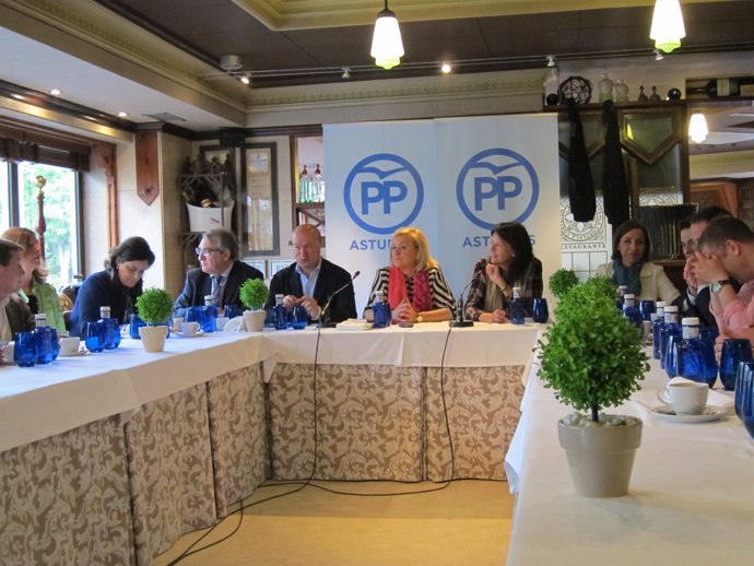 Reunión de campaña del PP de Asturias