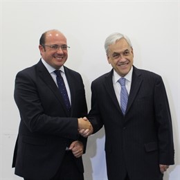 Sánchez con el expresidente chileno