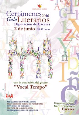 Gala certámenes literarios de la Diputación de Cáceres