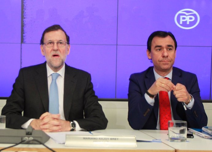 Mariano Rajoy y Fernando Martínez Maillo 