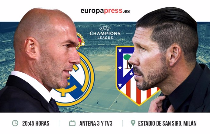 Horario y dónde ver el Real Madrid - Atlético de Madrid final Champions League