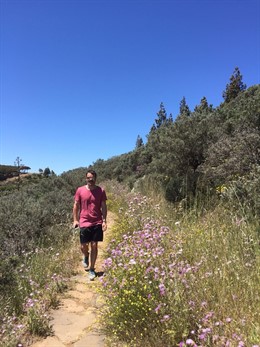 El periodista Thomas Doustaly en Gran Canaria