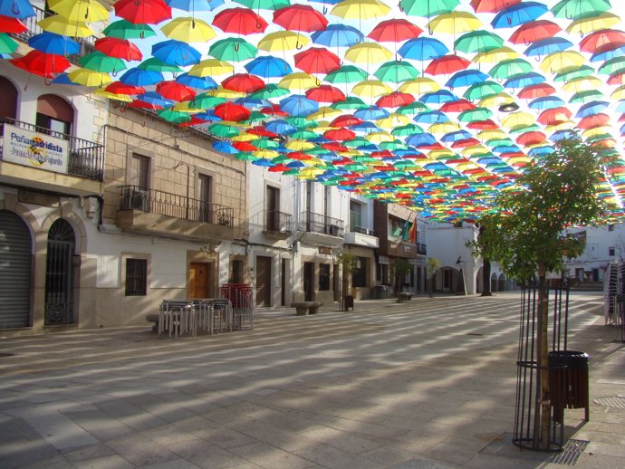 Paraguas en Malpartida de Cáceres