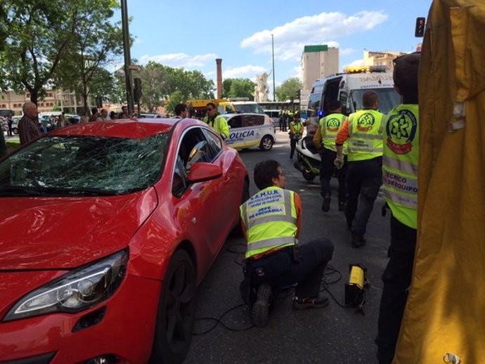 Imagen del accidente de tráfico en Paseo del Molino