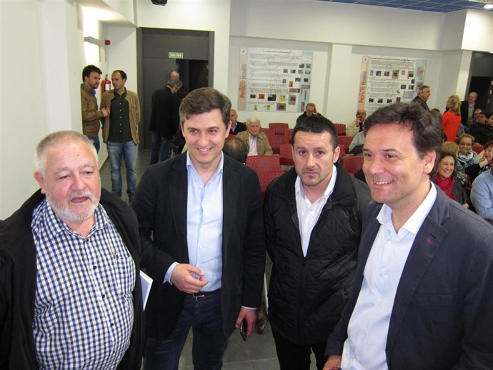 Antonio Pino, José María Pérez, Javier Fernández Lanero y Francisco Blanco