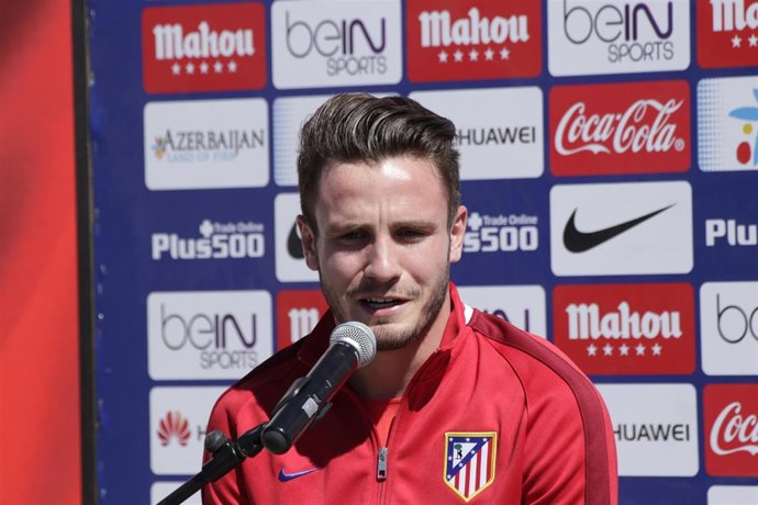 Saúl Ñíguez en rueda de prensa previa al partido de Champions League