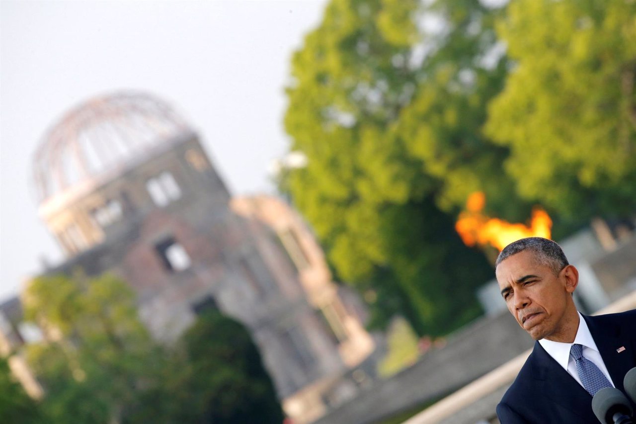Obama en su visita histórica a Hiroshima