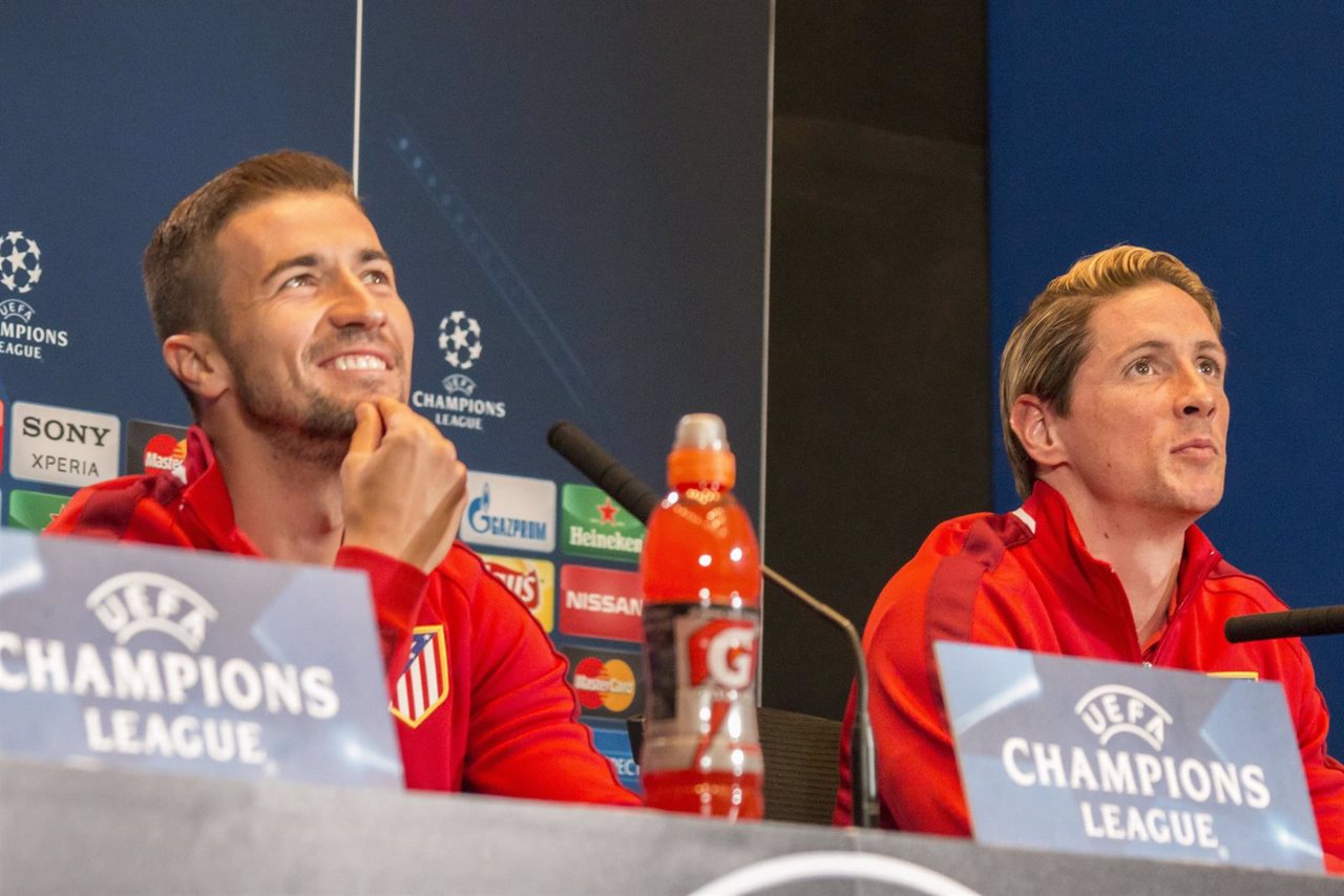 Torres y Gabi, Rueda de Prensa, Atlético de Madrid-Bayern de Múnich