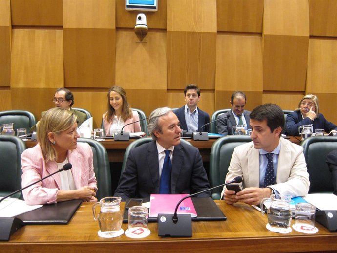 Grupo del PP en el pleno del Ayuntamiento de Zaragoza