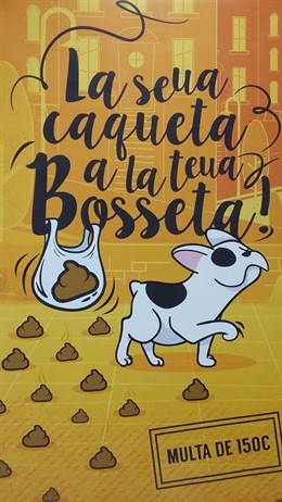 Campaña de sanciones a los propietarios de perros que no recojan excrementos