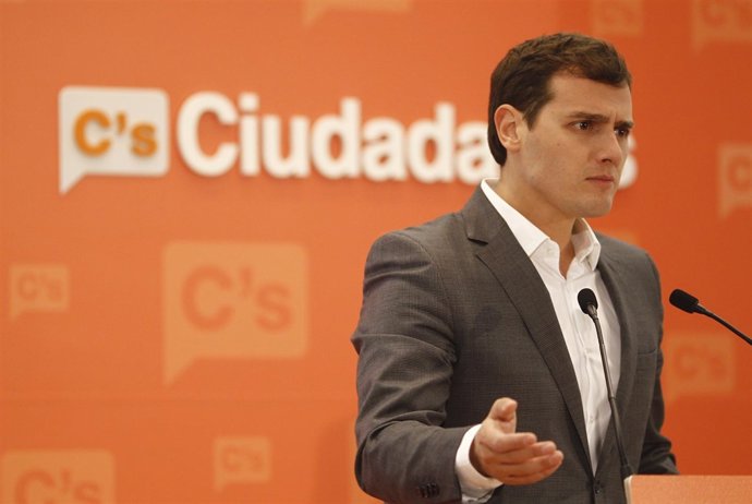 Albert Rivera en rueda de prensa
