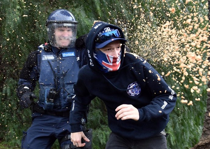 Protestas contra la inmigración en Melbourne, mayo de 2016