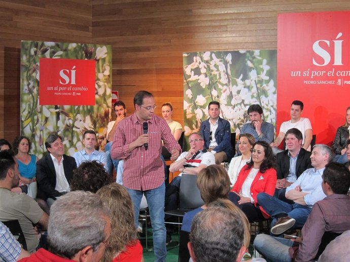 César Luena en Logroño