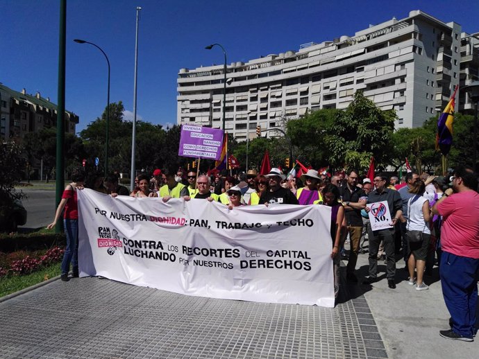 Marcha por la dignidad en Málaga