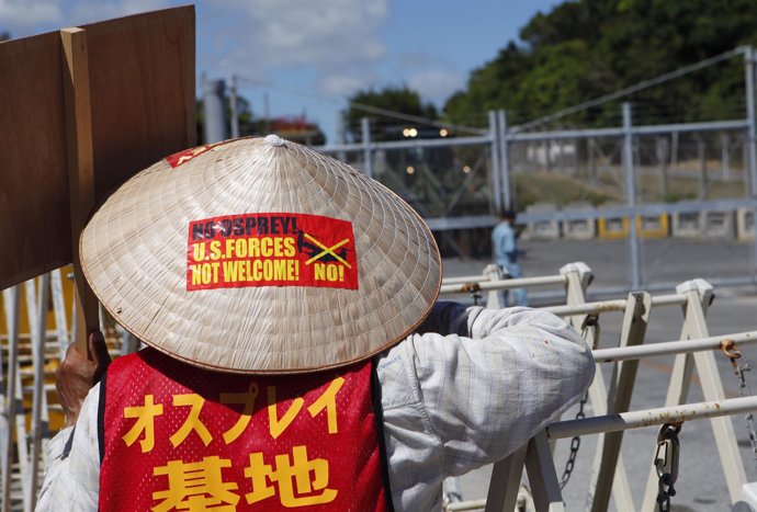 Protesta contra la base estadounidense de Futenma, Okinawa