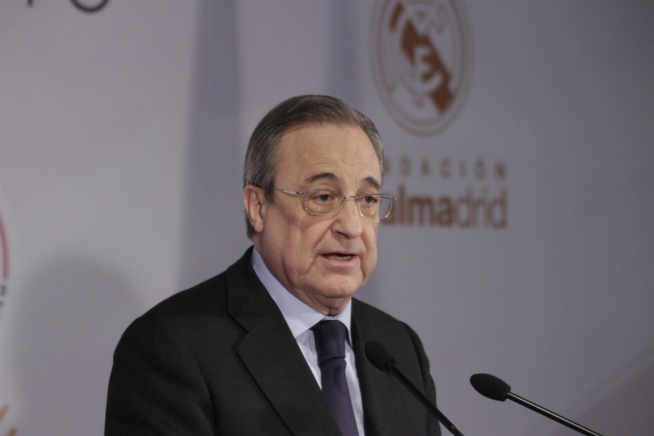 Florentino Pérez en la presentación del Corazón Classic Match