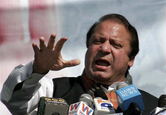 El líder de la oposición pakistaní, Nawaz Sharif
