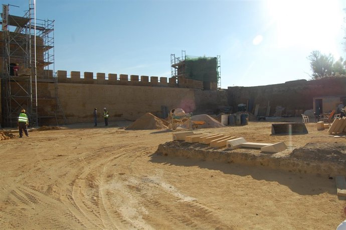 Actuaciones en el castillo de Alcalá.