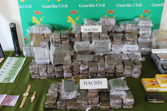 Hachís incautado por la Guardia Civil