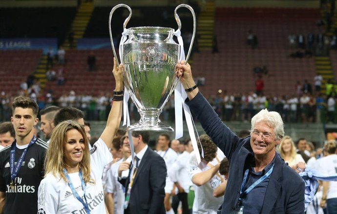 Richard Gere y Alejandra Silva, dos más en la celebración del Real Madrid