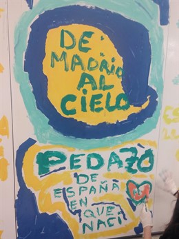 Parte del Mural de Boa Mistura e Inclusión Social Madrid