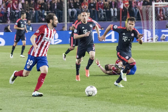 Juanfran, Champions League, Atlético de Madrid-Bayern de Múnich