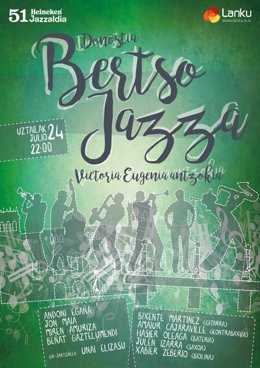 Cartel del Bertsojazza del Festival de Jazz de Donostia
