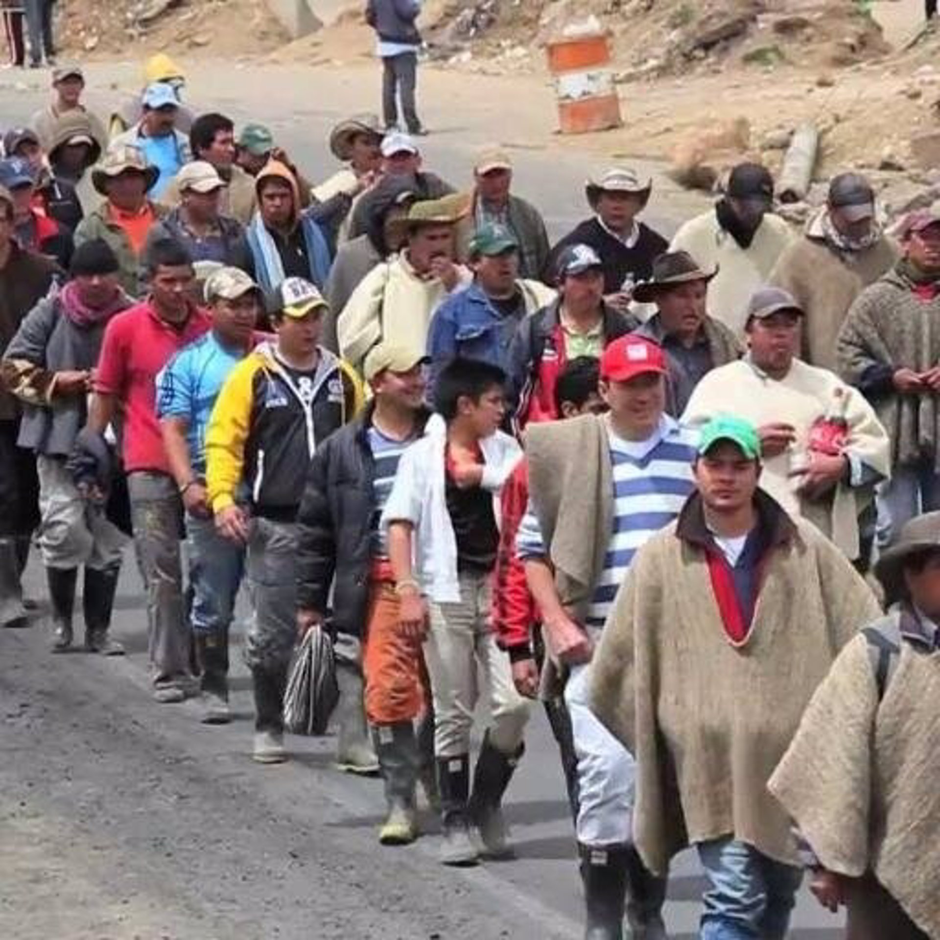 Campesinos colombianos inician un paro agrario para pedir mejoras en sus condiciones laborales