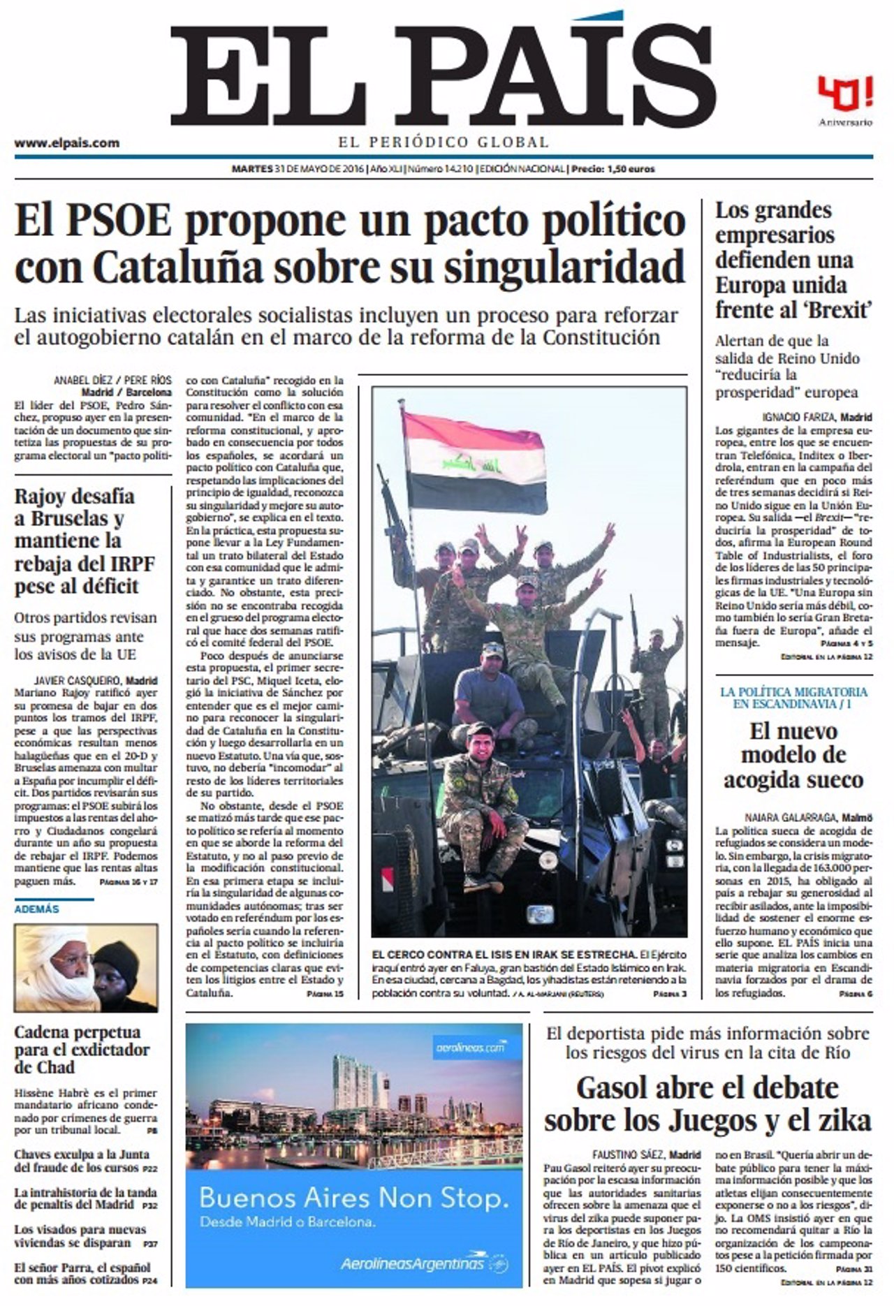 Portada El País