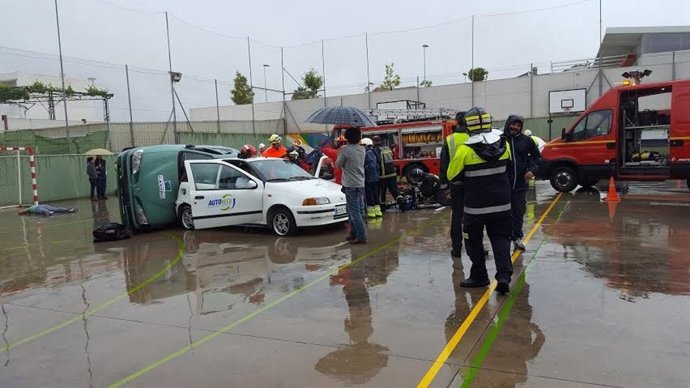 Equipos de rescate durante la celebración de las jornadas
