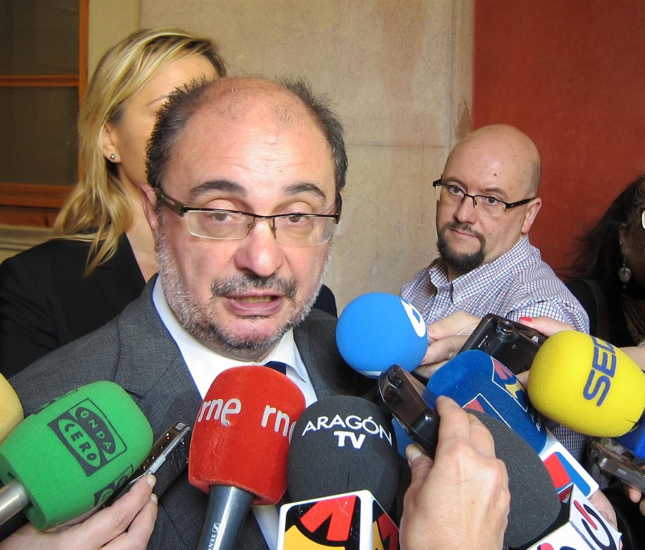 El presidente de Aragón, Javier Lambán