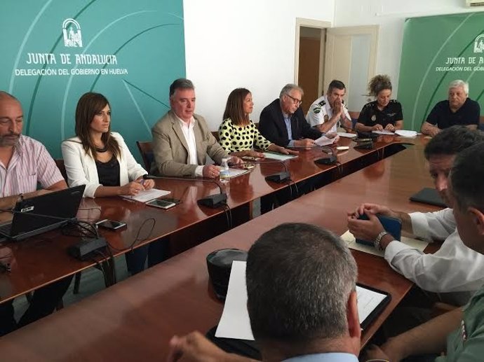 Reunión del comité asesor del Infoca en Huelva.