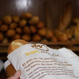 Barras de pan en una panadería