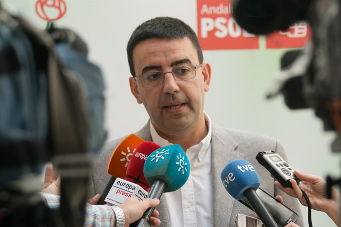 El portavoz del PSOE en el Parlamento de Andalucía, Mario Jiménez